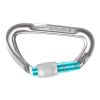 Edelrid Pure Screw Locking Carabiner for Rock Climbing Silver