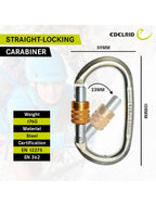 Edelrid Steel Oval Screw Carabiner