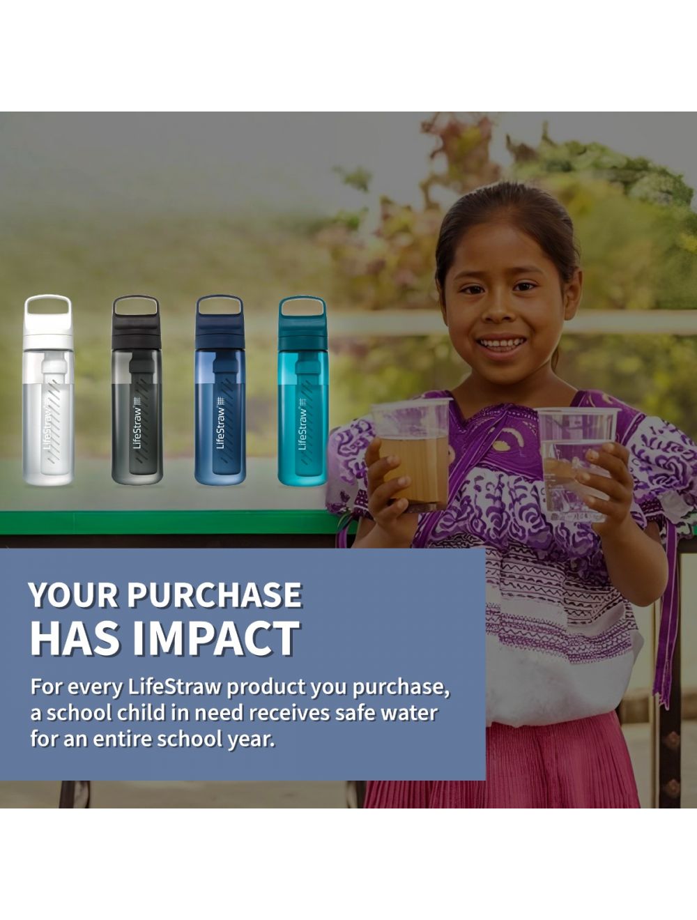 Lifestraw Go Series 2.0 22 fl oz Water Filter Bottle