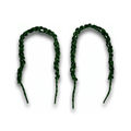 Quipco Shoe Laces : Charcoal+Green
