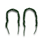 Quipco Shoe Laces : Charcoal+Green