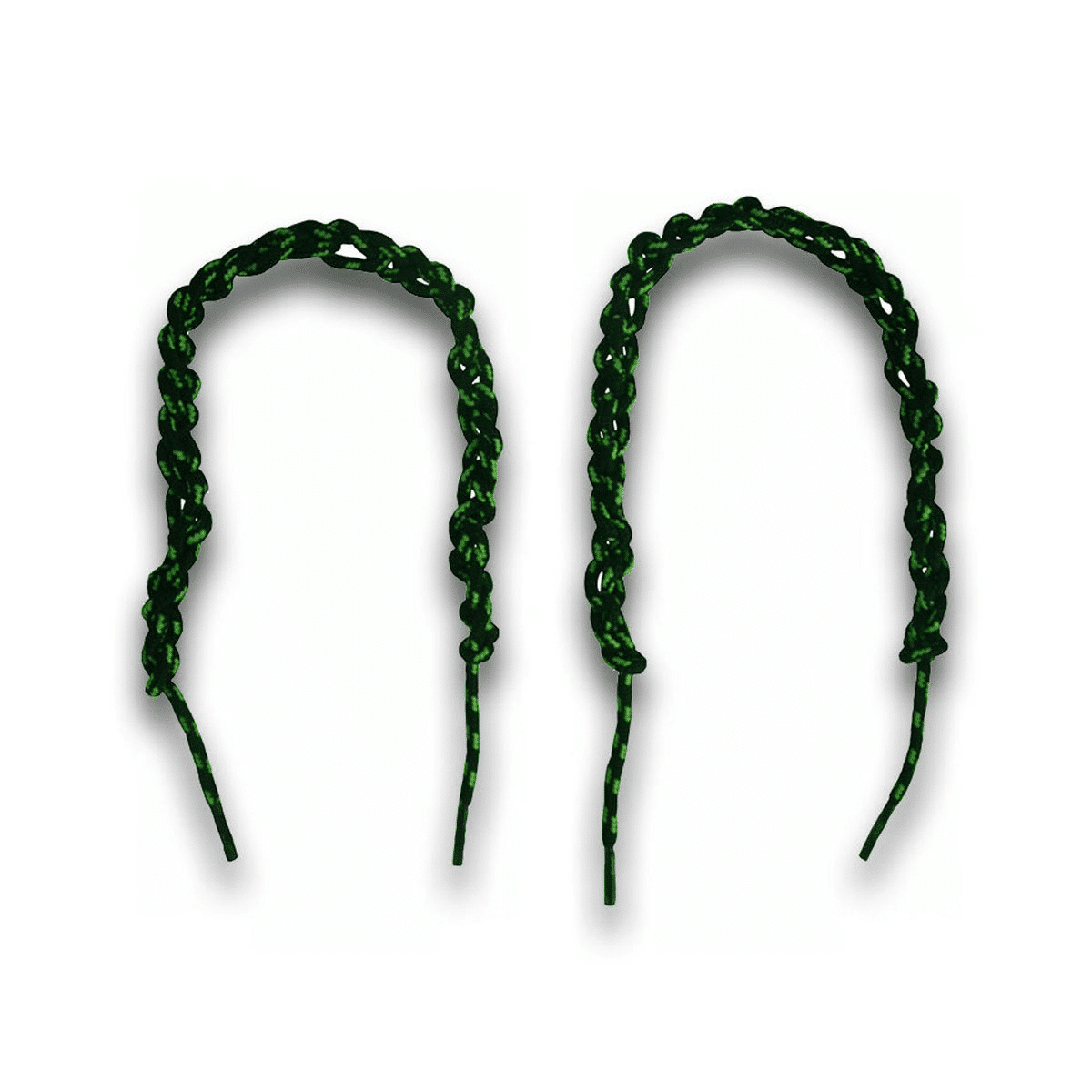 Quipco Shoe Laces : Charcoal+Green