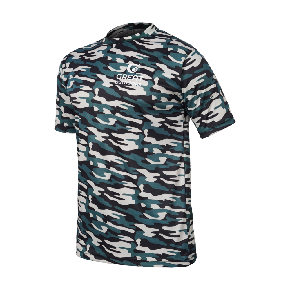 Men Army Military Camo Tshirt Half Sleeve