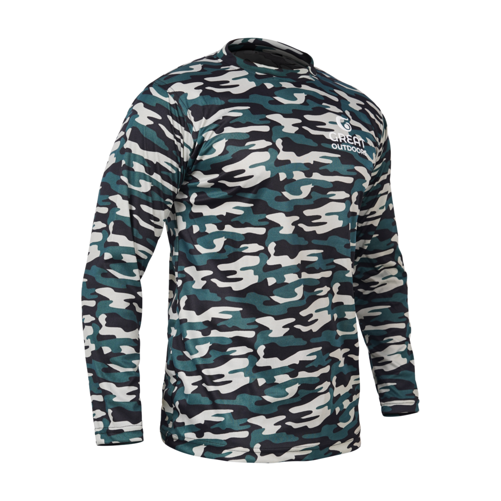 Military Camo Tshirt Full Sleeve